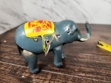 1930s Vintage Elephant Windup Tin Toy Japan Nice Working Kids Collectible