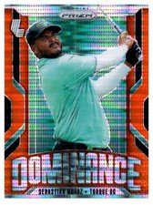 2025 Panini Prizm LIV Golf - Dominance Orange Pulsar - Sebastian Munoz No.4