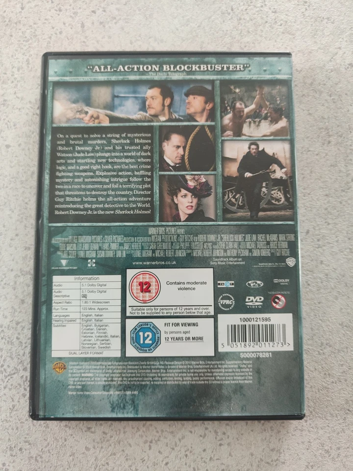 Sherlock Holmes DVD - Warner Brothers - Image 2 of 2