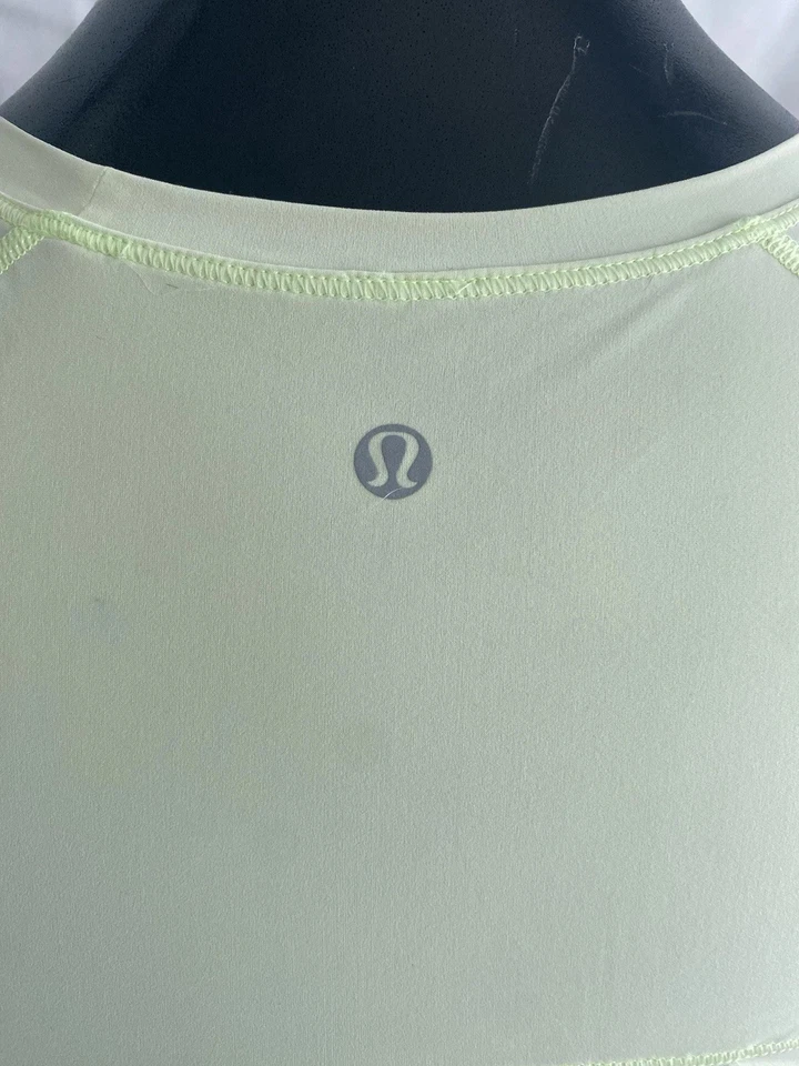 Top Lululemon para mujer talla 4 verde liso manga larga Sea-Me Running *LEER # Foto 4 de 4