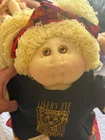 Xavier Roberts Cabbage Patch Kids Girl Doll 16in Brown Eyes Blonde Curly Signed