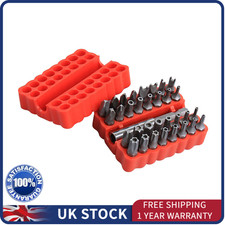 33 Torx Bit Set Tamper Proof Security Torq Hex Star Spanner Tri Wing Screwdriver