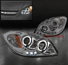 05-10 CHEVY COBALT/07-09 PONTIAC G5 CCFL HALO LED PROJECTOR HEADLIGHT SMOKE NEW