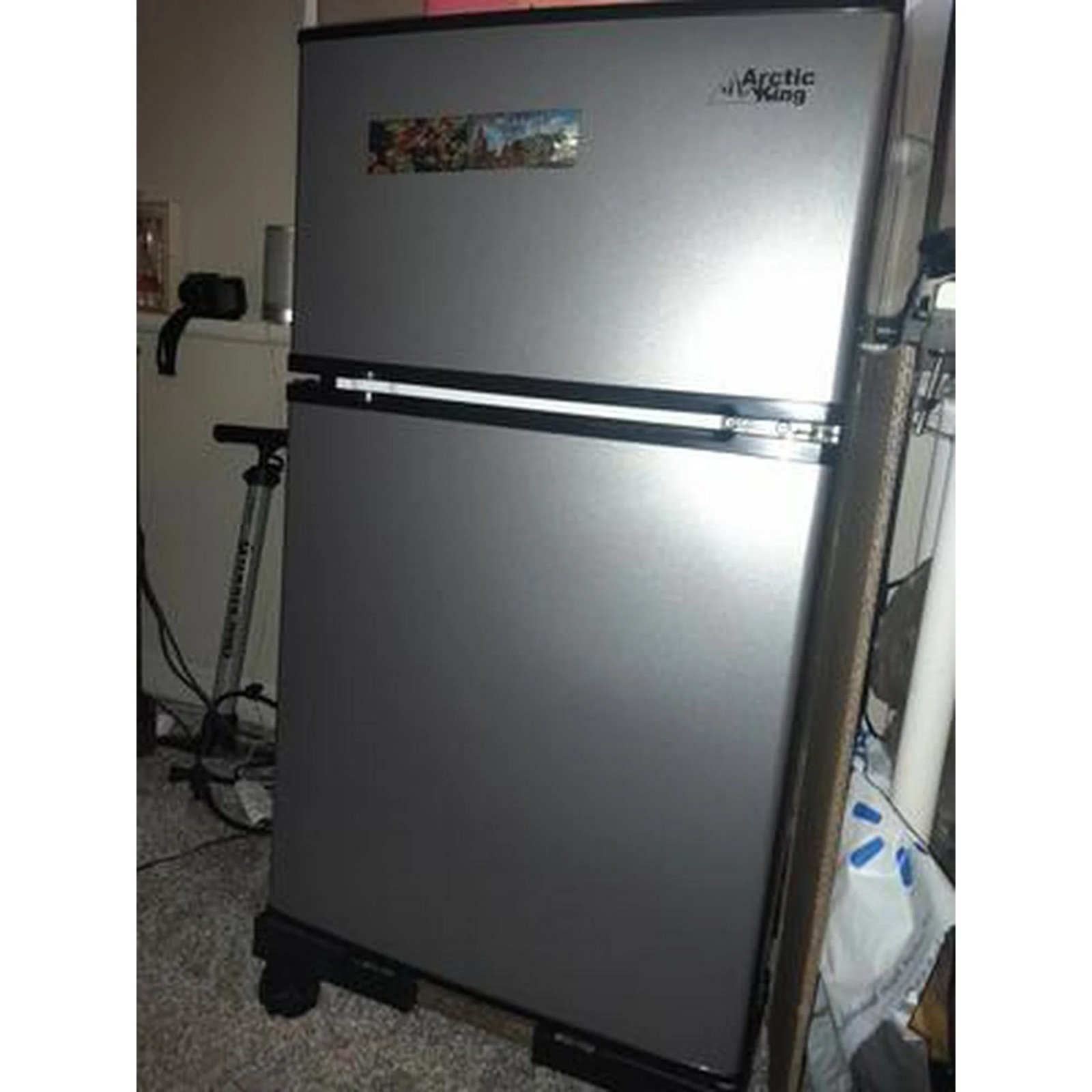 [US WAREHOUSE] Arctic King ARM32D5ASL 3.2 Cu Ft Compact Fridge - Stainless Steel