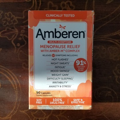 Amberen Multi-Symptom Menopause Relief with Amber-M Complex 86 Capsules