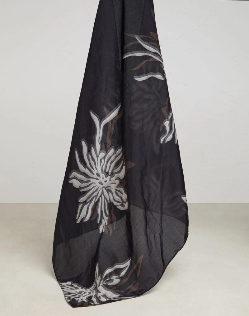 新品 Brunello Cucinelli フローラル シルクスカーフ Brunello Cucinelli Scarf products for sale | eBay