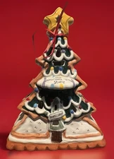 Blue Sky Clayworks 8.5" Gingerbread Christmas Tree Store Tealight Candle Holder