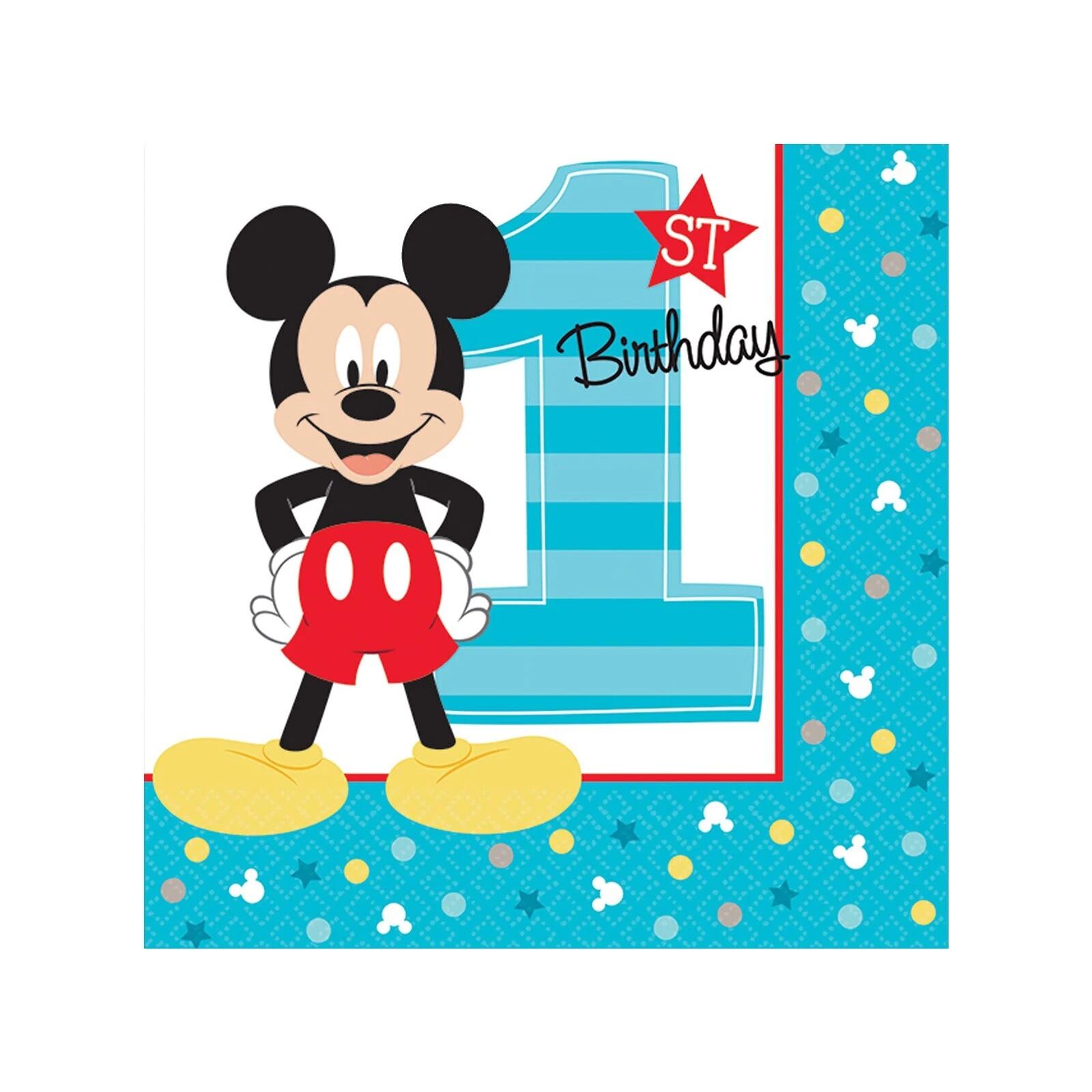 Papel Amscan Mickey Mouse Fiesta Vajilla & serveware