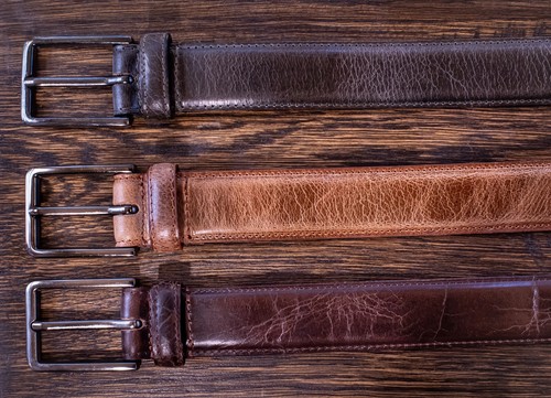 Herren Leder eleganter Gürtel, 1,25" breit, hochwertiges Büffelleder, hergestellt in den USA - Bild 4 von 12