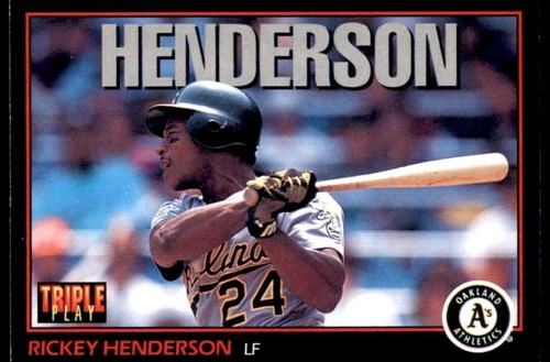 Rickey Henderson #219 1993 Donruss Triple Play card