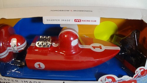 Sharper Image Wave Rage RED Remote Control Speedboat Racer NEW in Box Watersport - Picture 4 of 14