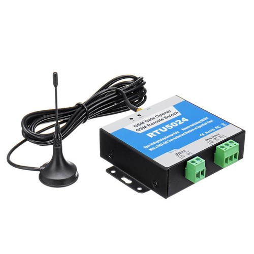 Quad-Band RTU5024 GSM Gate Relay Switch Remote Control Door Opener with Antenna