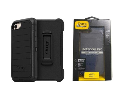 Otterbox Defender Pro Case Holster For iPhone iPhone SE 2020  Black