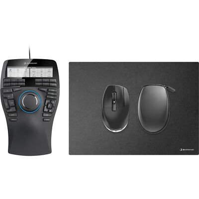 3DConnexion SpaceMouse Enterprise Kit 2, Set, USB, kabellos, 31 Tasten, schwarz
