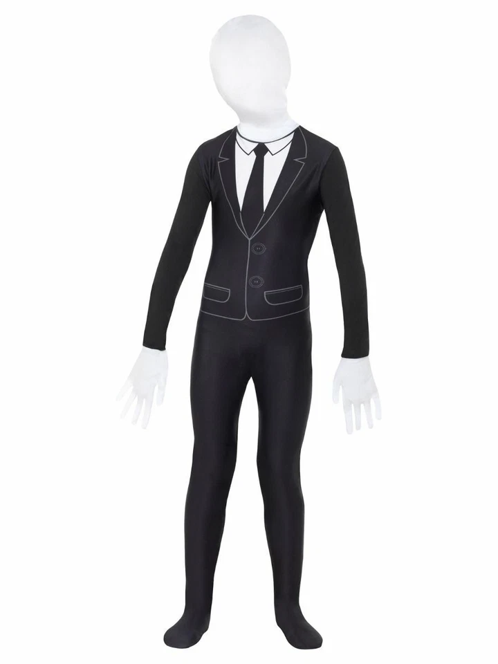 Childs Halloween Supernatural Slender Boy Fancy Dress Costume Outfit by Smiffys - Image 2 of 4