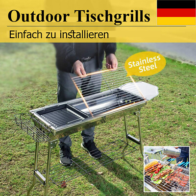 BBQ Grill Holzkohlegrill Camping Klappgrill tragbar Picknickgrill TerrasseGarten