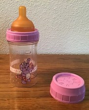 VTG Evenflo 4oz Bunny Honeybunch Drop Ins baby Bottle w/round top nipple Rare