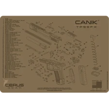 For CANIK® TP9SFX SCHEMATIC PROMAT Handgun Gun Cleaning Mat Cerus Gear FDE
