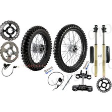1916 Wheels Tires Rim Triple Tree Front Forks Assembly For Ttr Klx Cr Yz Xr