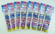 Advantus Mixed Glitter & Spangles Rock n' Roll Lot of 8 Packs of 9 Assorted Each