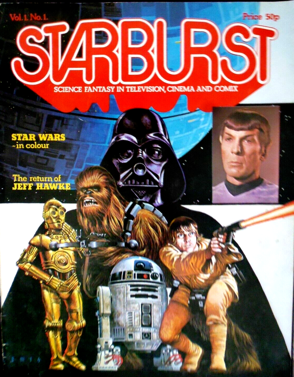 STARBURST VOL.1 NO.1. JANUARY 1978. STAR WARS UK. SCARCE VINTAGE 