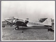 AIRSPEED ENVOY AS.6 G-ACMT LARGE VINTAGE ORIGINAL PRESS PHOTO
