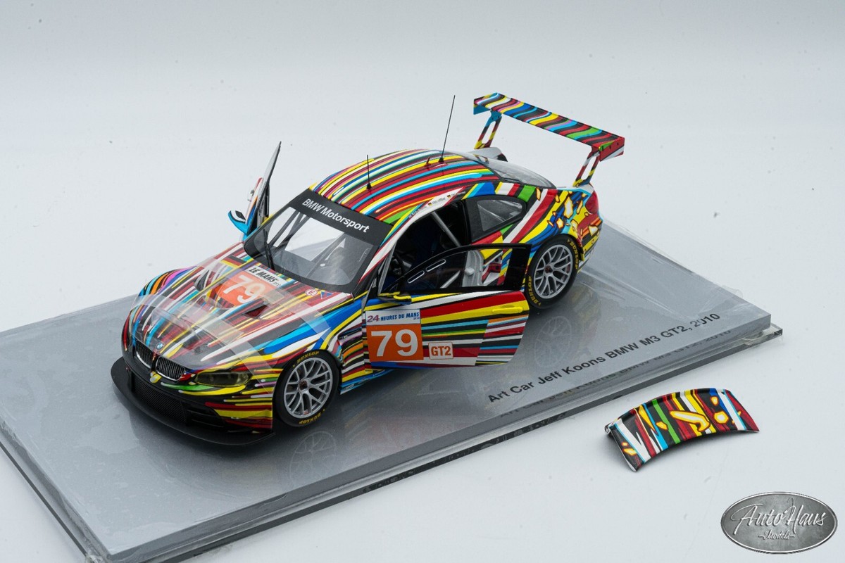 1/18 Minichamps 2010 BMW M3 GT2 JEFF KOONS ART CAR 🤝ALSO