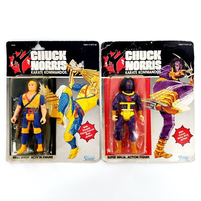 Vtg 1986 Kenner Chuck Norris Karate Kommandos Lot Of 2 Reed Smith