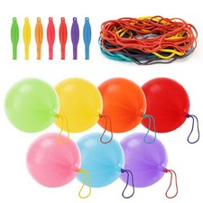 36PCS Punch Balloons 16Inch Punching Balloon Assorted Balloons with Rubber Band