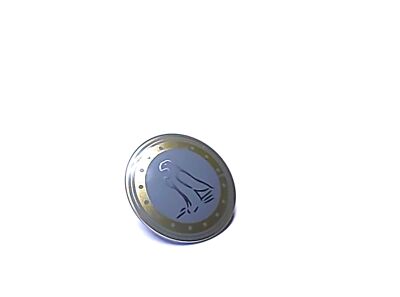 Lego Mini Figure Round Shield with Eagle Outline and Gold Trim Pattern 