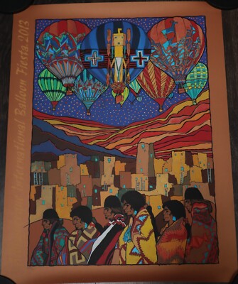 Albuquerque International Balloon Fiesta OFFICIAL 2013 POSTER Amado Peña 626/900