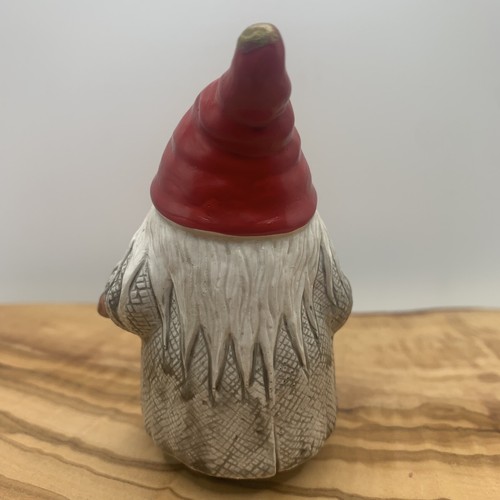 Santa Clause Elf Gnome Pixie Clay Pottery Figurine Finland 3” Tall Nordic - Picture 3 of 6