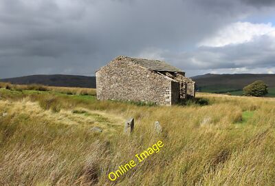 Foto 12x8 Brunton Laithe (1) Holzhaus teilweise zerstörte Steinscheune oben c2014