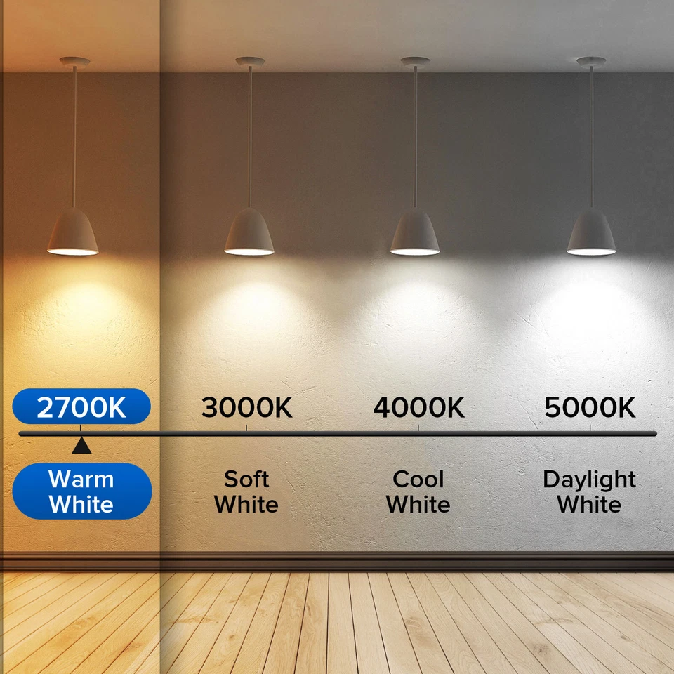 SANSI LED Light Bulb 60W Equivalent 900lm 2700K Warm White Energy Saving 9W A15  - Image 2 of 4