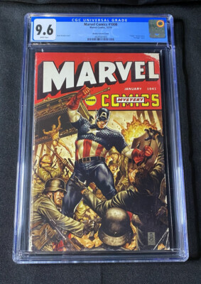 Marvel Comics #1000 CGC 9.6 Mark Brooks 1940s Variant Cover Vintage Captain Amer