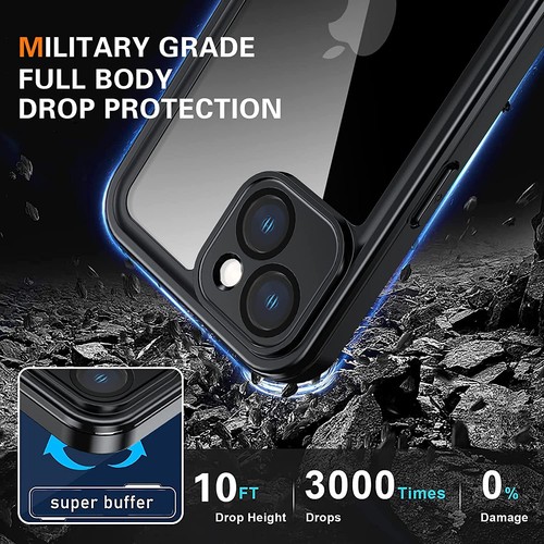 For New iPhone 13 12 14 Pro Max Waterproof Case Dust Shockproof Underwater Cover - Picture 61 of 93