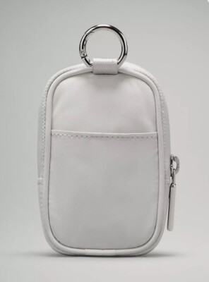 Lululemon Clippable Nano Pouch Vapor NWT Nylon White | eBay