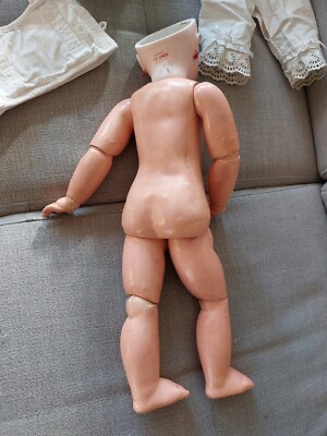 poupee ancienne bébé jumeau tampon rouge tête jumeau 9 54 CM