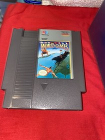 World Games (Nintendo Entertainment System NES) Cart And Manual GOOD Shape