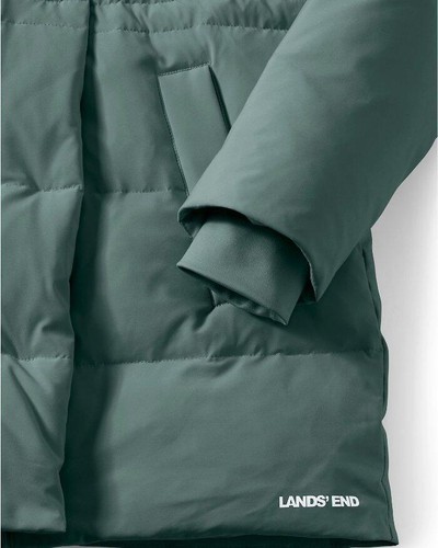 LANDS' END PM(10-12) Quilted Stretch Down Wrap Coat NWT $200 - Picture 6 of 6