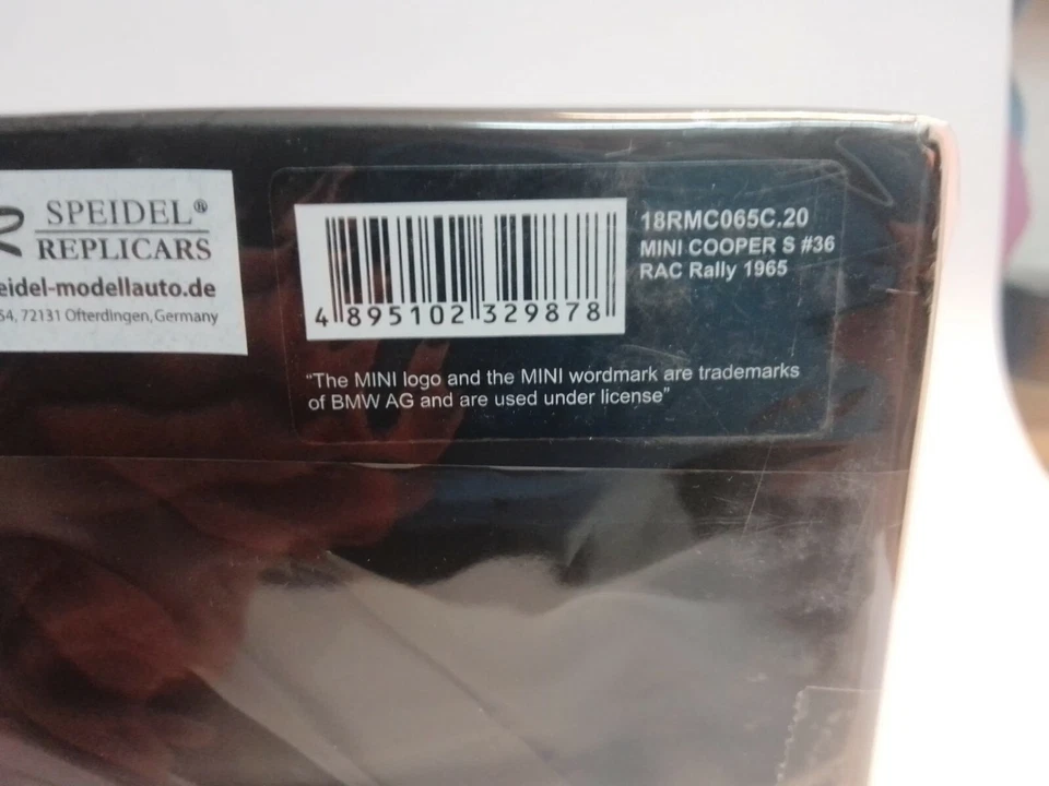 IXO Mini Cooper S #36 Fall RAC Rallye 1965 1/18 18RMC065C - Immagine 3 di 3