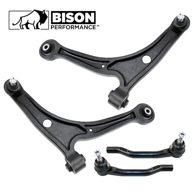 Bison Performance 4pc Front Lower Control Arm & Outer Tie Rods Kit For MDX Pilot