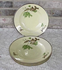 Vintage KPM Soup Bowls (Pasta 4) Flower Marked Kobenhavns Porcellains Maleri