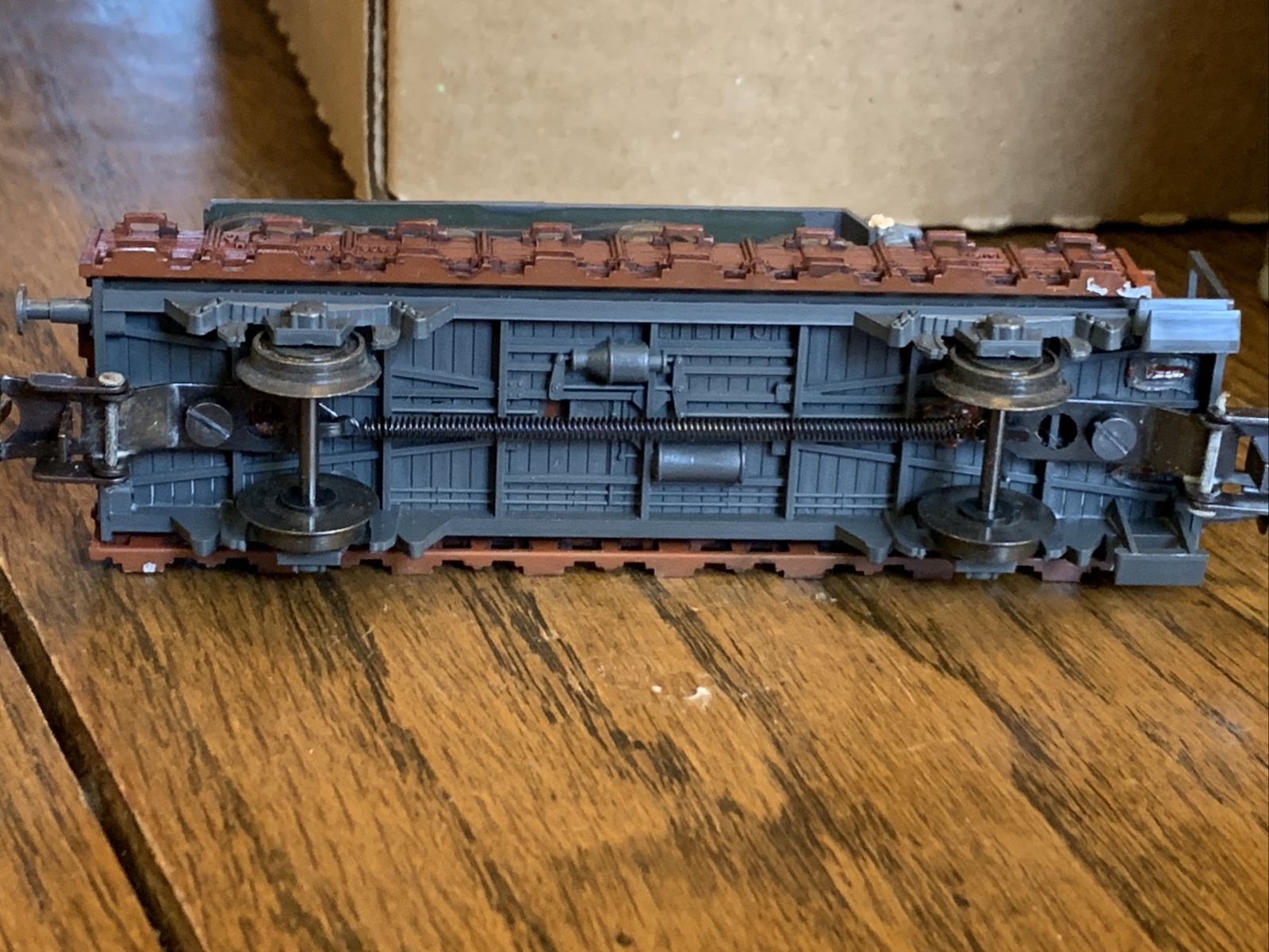 HO Roco WWII Custom DR Wagon With Half Track