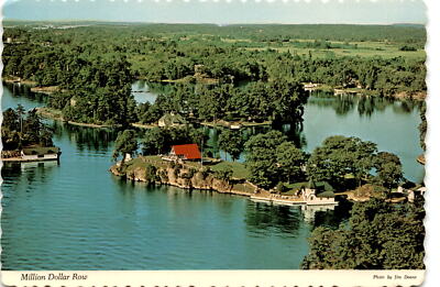 Photograph, Million Dollar Row, Thousand Islands, St. Lawrence River, Postcard