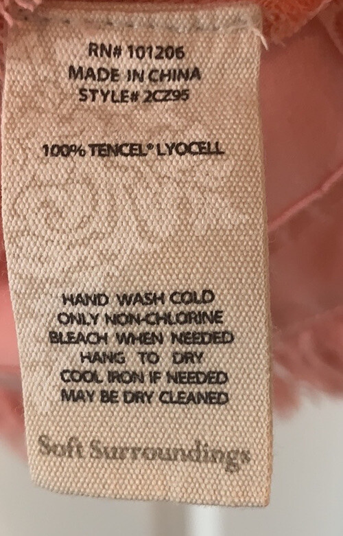 Soft Surroundings Peach Collared Button Down - image 7