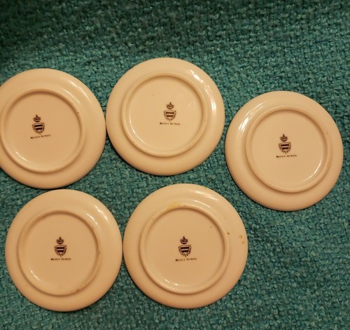 Waechtersbach Pub Bar White Ceramic Coasters - Western Germany. Set of 5 - Picture 7 of 10