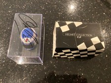 RARE SIGNED MINICHAMPS 1:8 SCALE OLIVIER PANIS HELMET 1997 - NOT 1:2 - PROST GP
