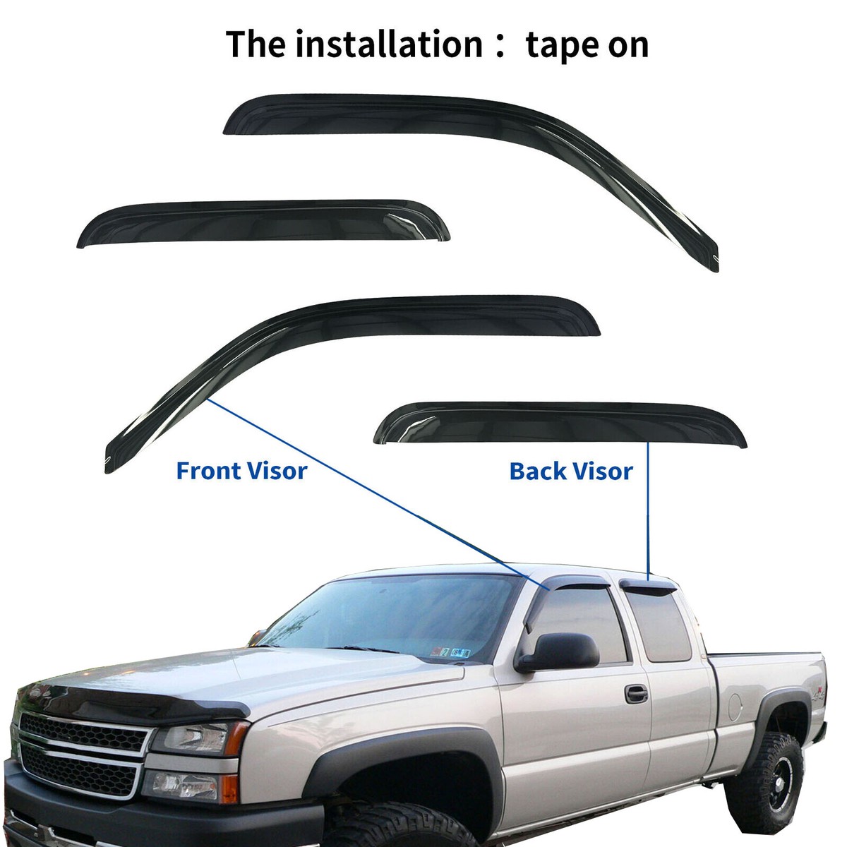 Lightronic Extra Durable In-Channel Vent Window Visor, Fits - Foto 8