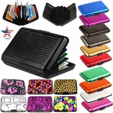 RFID Blocking Money Clip Mens Slim Plastic Wallet Credit Card Slots Coin Holder